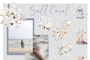 Salt Coral. Sea shell and flowers., an Object Illustration by ma_i_vi (Thumbnail 5 of 12)