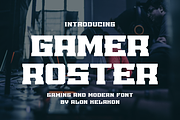 Gamer Roster, a Serif Font by alon kelakon (Thumbnail 1 of 6)