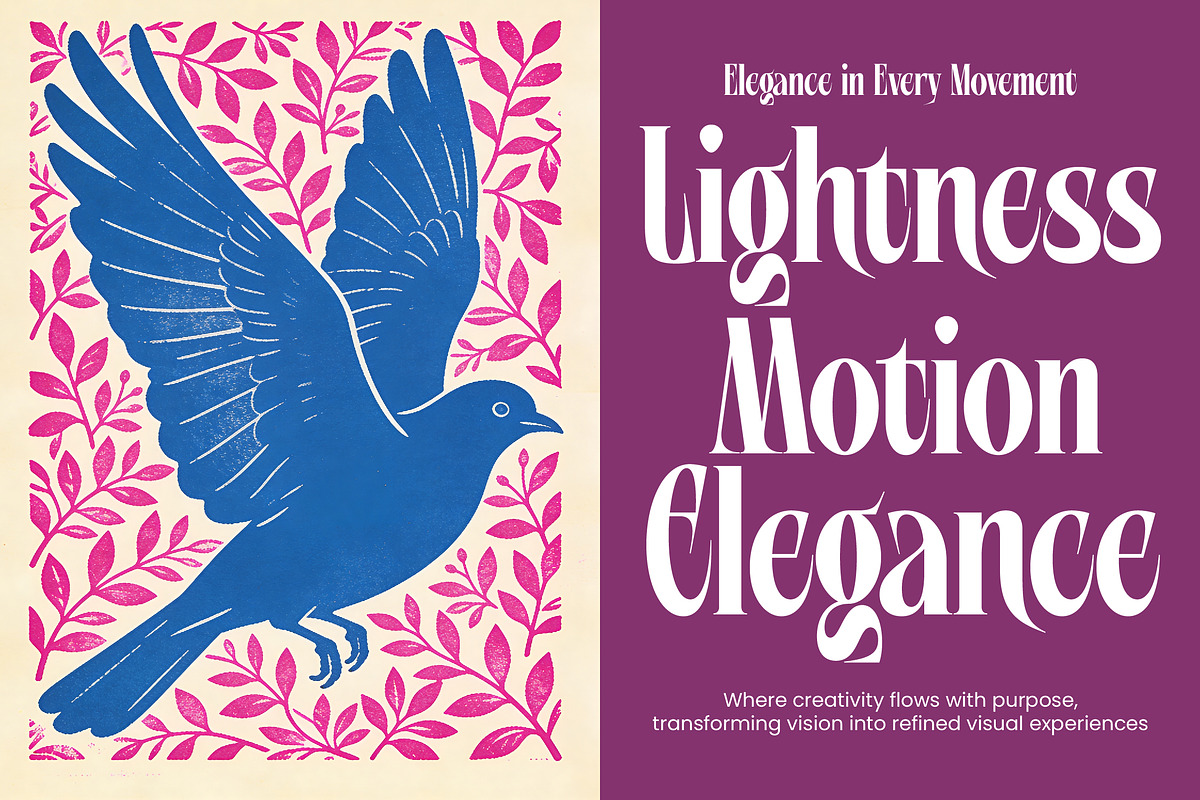 Mellgro High Contrast Modern Serif, a Serif Font by timelesstype.co (Photo 5 of 20)