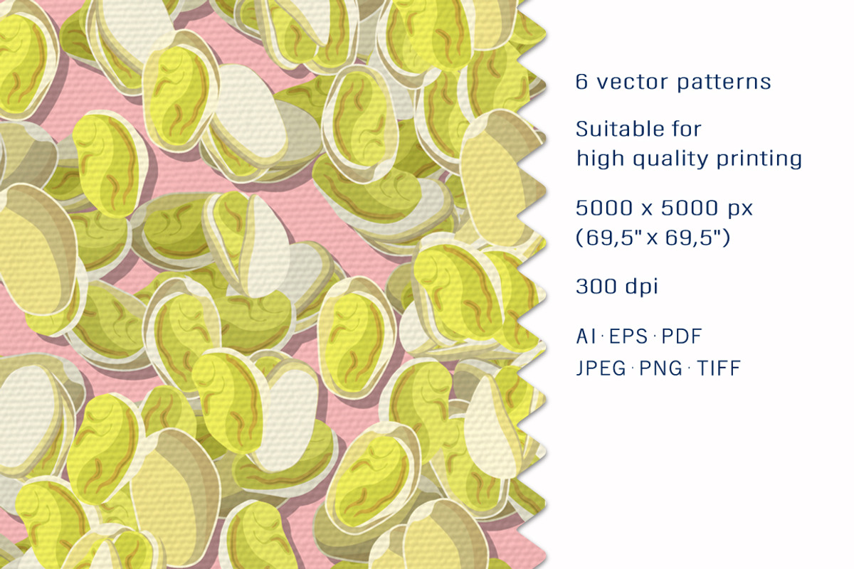 Pistachios - Set of patterns, a Pattern Graphic by Yummy (Photo 2 of 8)