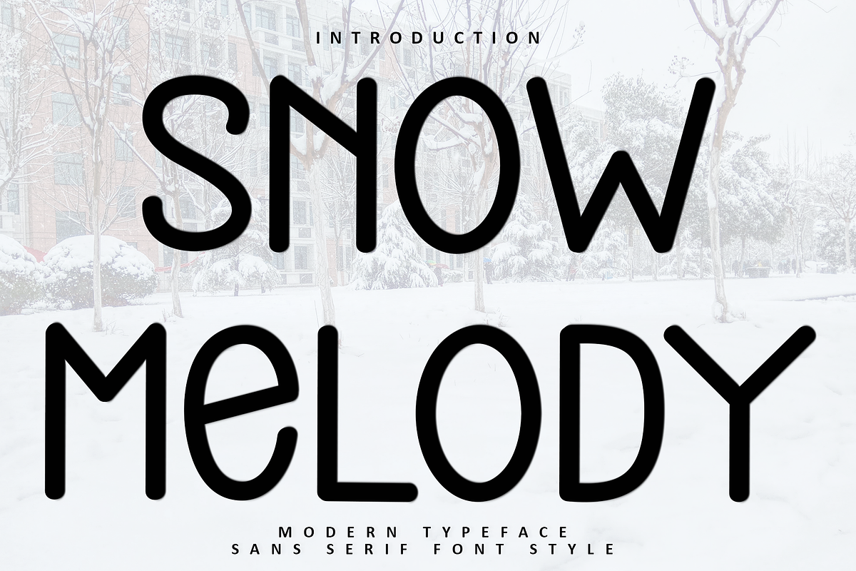 Snow Melody, a Sans Serif Font by InermediaSTUDIO (Photo 1 of 8)