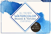 102 Watercolor Goodies! Quick!, a Texture Graphic by Sandra Neuditschko (Thumbnail 1 of 4)