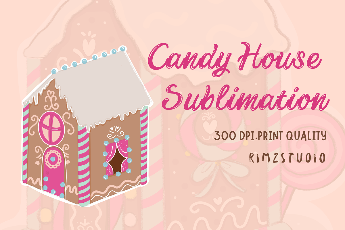 Candy House Isometric Graphic, an Illustration by RimzStudio (Photo 2 of 4)