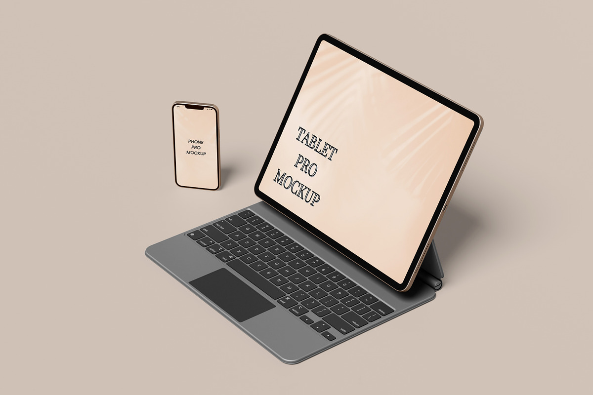 Tablet & Phone Mockup, a Print Template by AKMAL STUDIO (Photo 8 of 13)