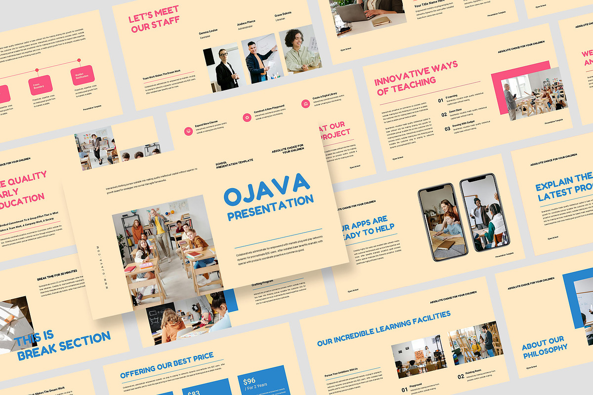 Ojava : School Google Slides, a Presentation Template by Punkl Camp (Photo 1 of 9)