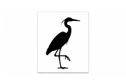 50 Heron Crane Silhouette Bundle, an Illustration by Amazin_art (Thumbnail 38 of 39)