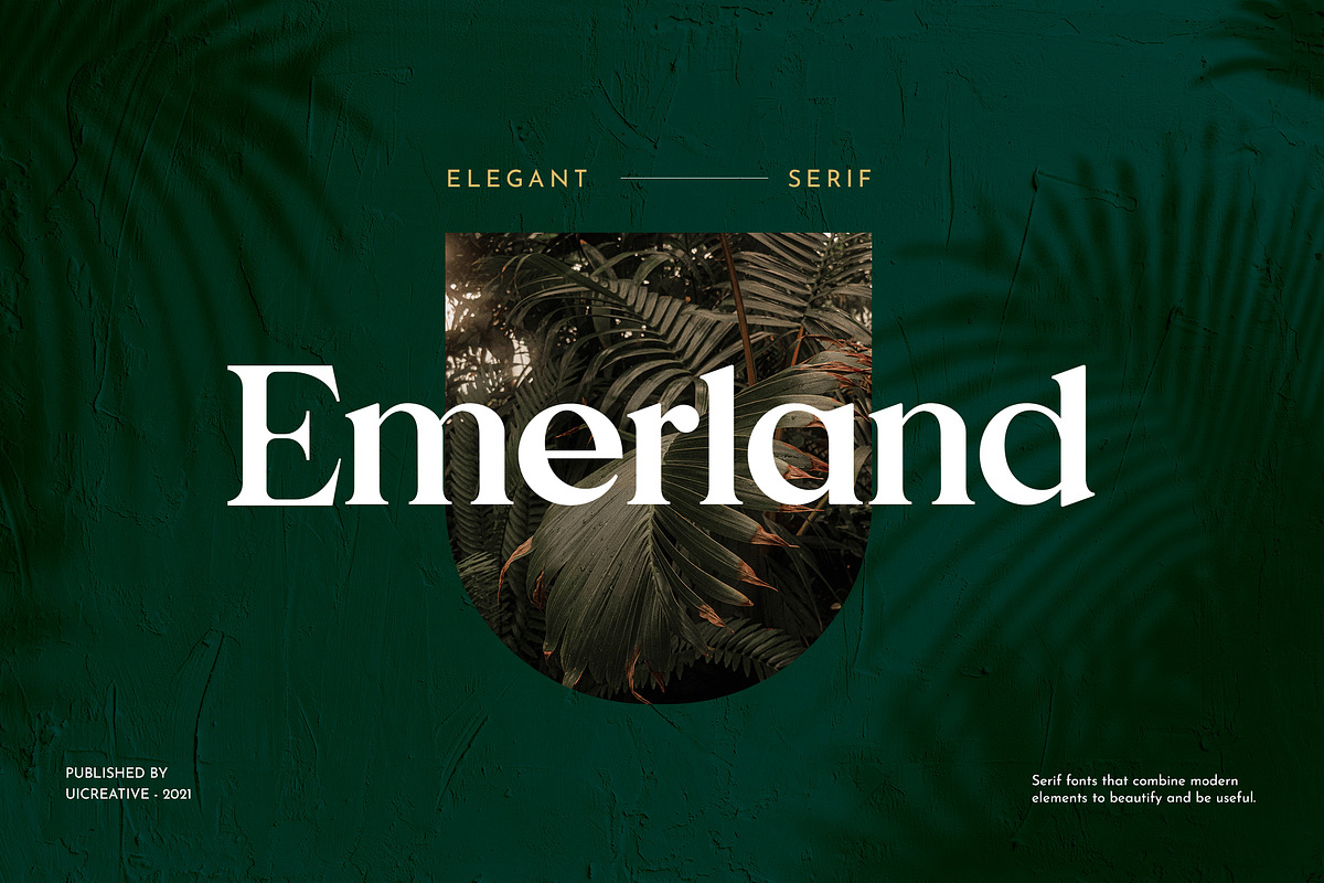 Emerland Serif Font, a Serif Font by UICreative (Photo 1 of 6)