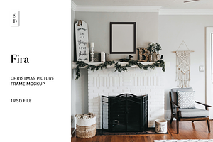 Christmas Frame Mockup - Fira
