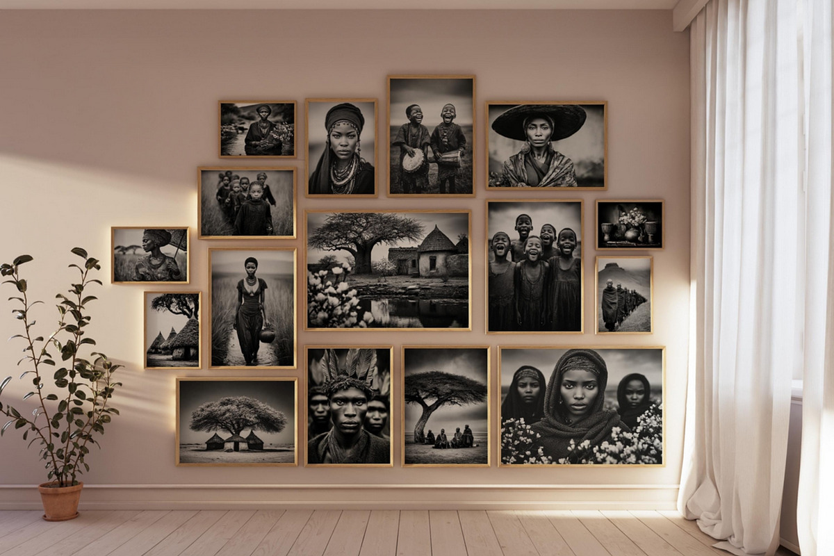 African in Spring Wall Art Set, a Decorative Illustration by PrintablesByFranklyn (Photo 2 of 17)