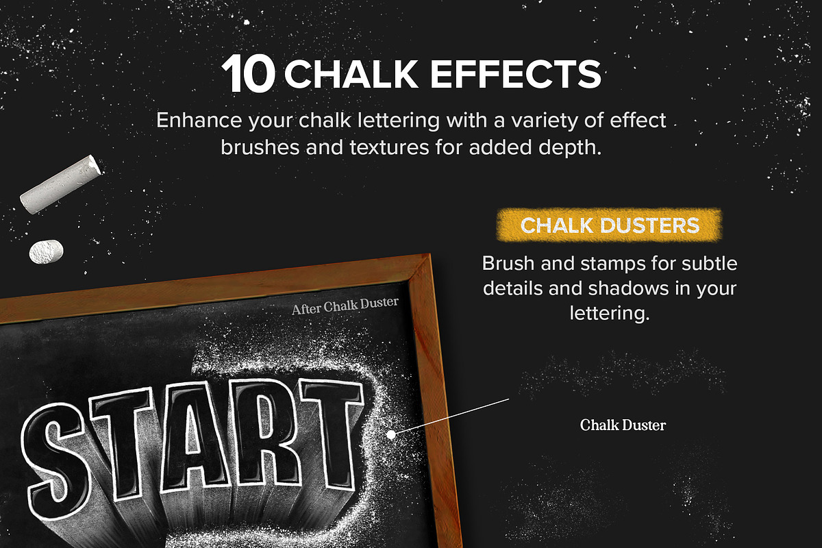 Chalk Lettering Brush Toolbox, a Brush Add-On by Nico-Ng (Photo 7 of 18)