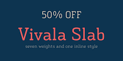 Vivala Slab, a Slab Serif Font by VivalaType (Thumbnail 1 of 9)