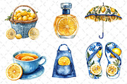 Yellow & Blue Lemon Clipart PNG, an Illustration by Dream Creation (Thumbnail 4 of 6)