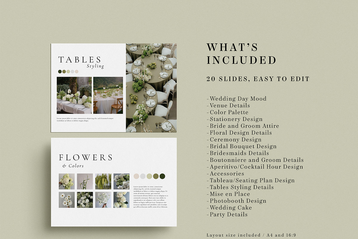 Wedding Moodboard Template, a Presentation Template by SB DESIGN (Photo 6 of 8)