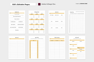 Editable Planner Template/Journal