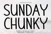 Sunday Chunky, a Sans Serif Font by InermediaSTUDIO (Thumbnail 1 of 7)