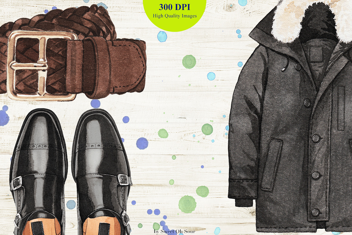 Trendy Fashion Items in Watercolor, an Illustration by Sweet Oh Sour (Photo 6 of 6)