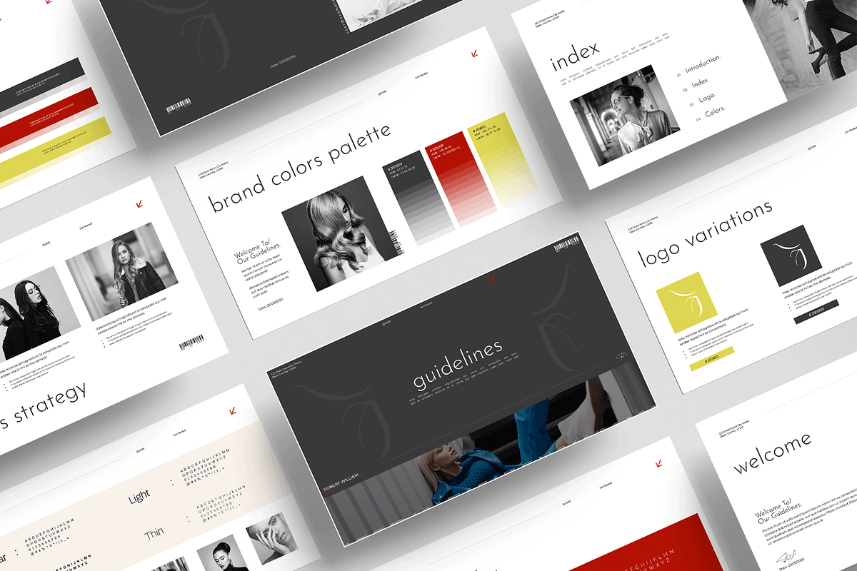 Brand Guideline Presentation Design, a Presentation Template by MightyDesign (Photo 1 of 5)