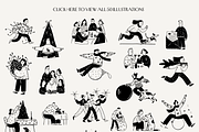 Christmas People: 50 Line Art, a Person Illustration by Veyla (Thumbnail 3 of 14)
