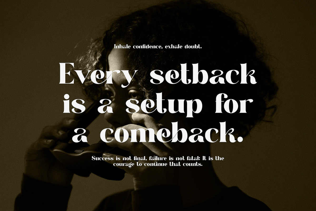 Genik Elegant Ligature Serif Font, a Serif Font by Perfectype (Photo 3 of 8)
