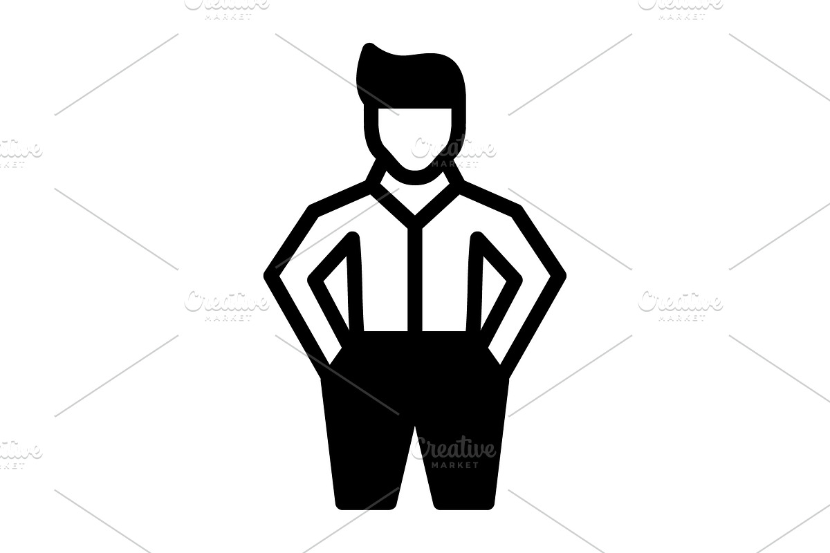 Male man solid icon, a Solid Icon by Creative priyanka