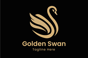 Luxury Golden Swan Elegant Vector, a Branding & Logo Template by Walldecorated