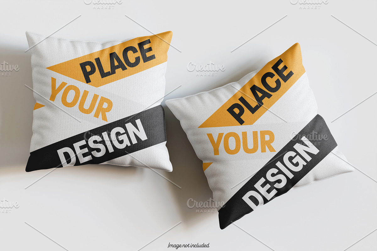 Square pillow mockup bundles, a Merchandise Mockup by Ambo Ampeng (Photo 20 of 32)