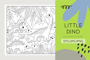 Coloring Page BUNDLE. 10 Big Posters