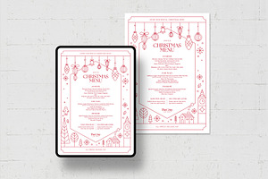 Christmas Menu Template