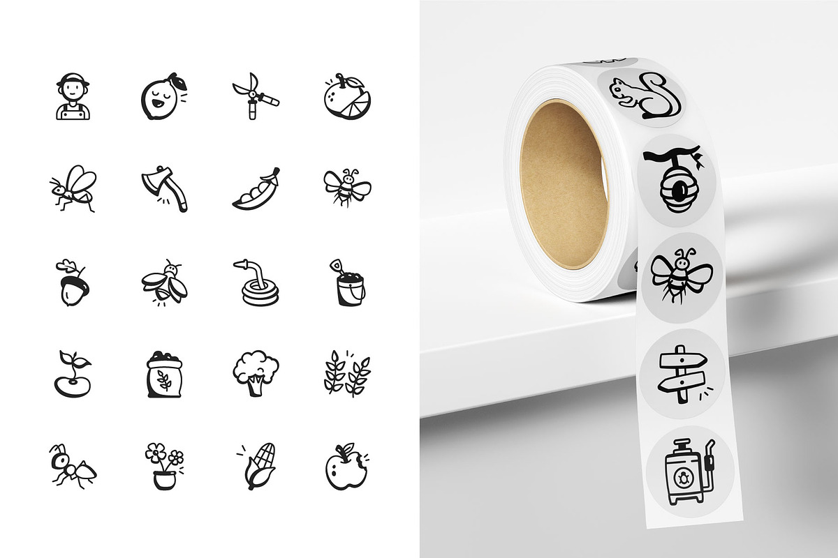 Garden Doodle Icon Collection, an Outline Icon by Prosymbols (Photo 6 of 8)