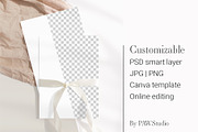 Customizable Card Mockup5x7 2c5 b32, an Advertising Mockup by PawMockups 2 (Thumbnail 1 of 12)