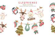 Baby Cloth Christmas Illustrations, a Seasonal Illustration by TheHappyGiftArt (Thumbnail 3 of 4)