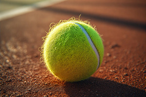 Tennis ball stock image