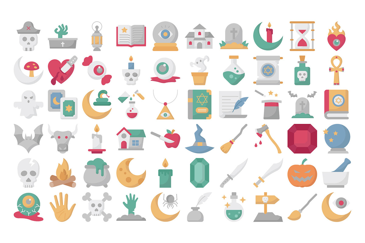 Witchy Magic Vector Icons Pack, a Solid Icon by Vector Portal (Photo 3 of 4)