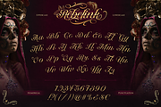 Rebelink, a Script Font by Burntilldead (Thumbnail 2 of 12)
