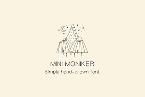 Mini Moniker Simple Font