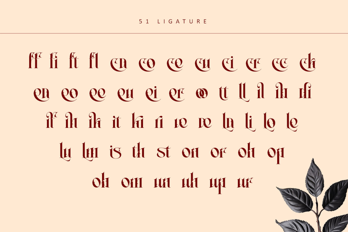 Darkbloom, a Serif Font by Letterara (Photo 11 of 12)
