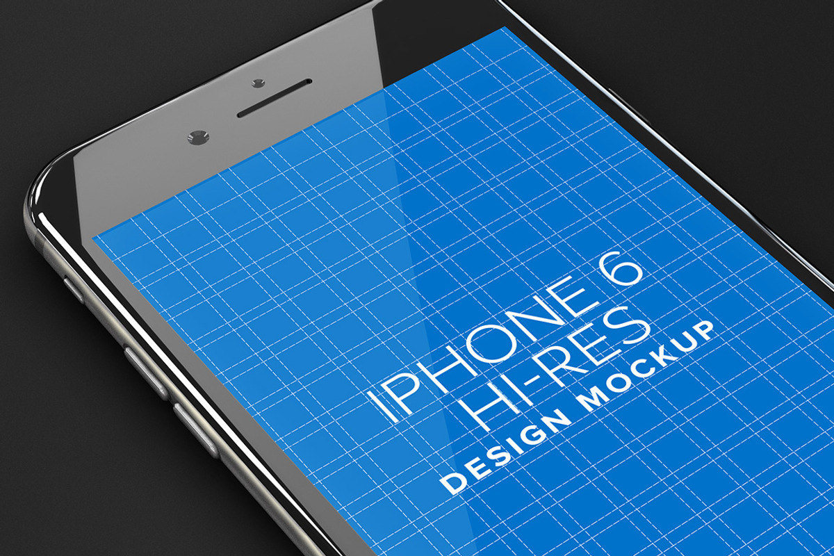 iPhone 6 App Design Mockup, an iPhone Mockup by illustrated (Photo 1 of 5)