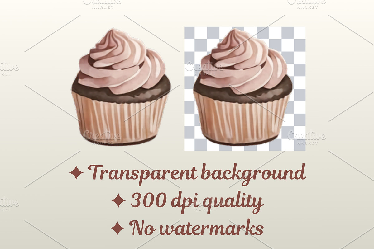 Watercolor Baking Clipart Bundle, a Food Illustration by Sunny Jar Designs (Photo 2 of 3)