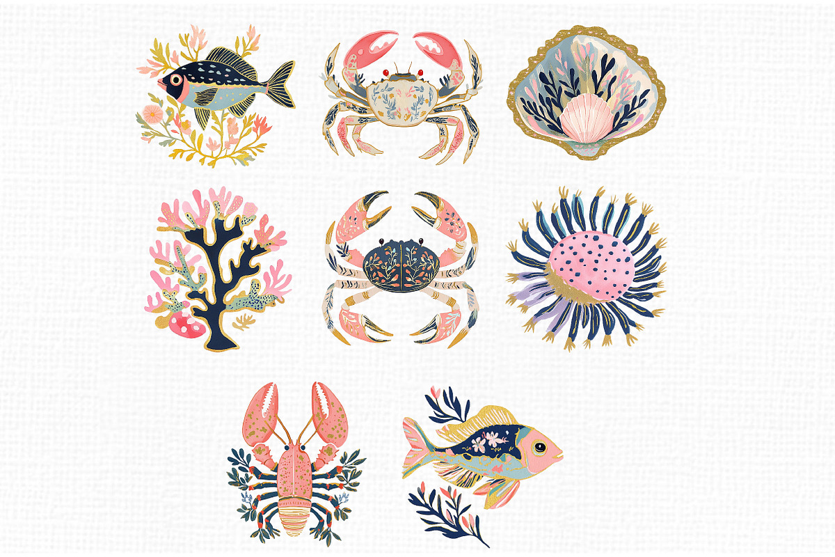 Tropical Reef Clipart, an Illustration by Libby Wishes (Photo 3 of 4)