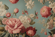 Surreal Floral Wall Mural&Wallpaper, a Wallpaper Graphic by sibel dayı (Thumbnail 5 of 8)