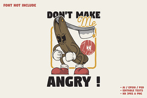 angry cute shaved knife, a Branding & Logo Template by Judsart