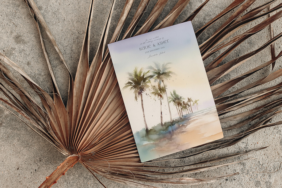 Tropical Haze Watercolor Clipart Set, an Object Illustration by Twigs and Twine (Photo 7 of 9)