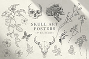 SKULL ART POSTERS, a Texture Illustration by LanaDzi (Thumbnail 7 of 9)