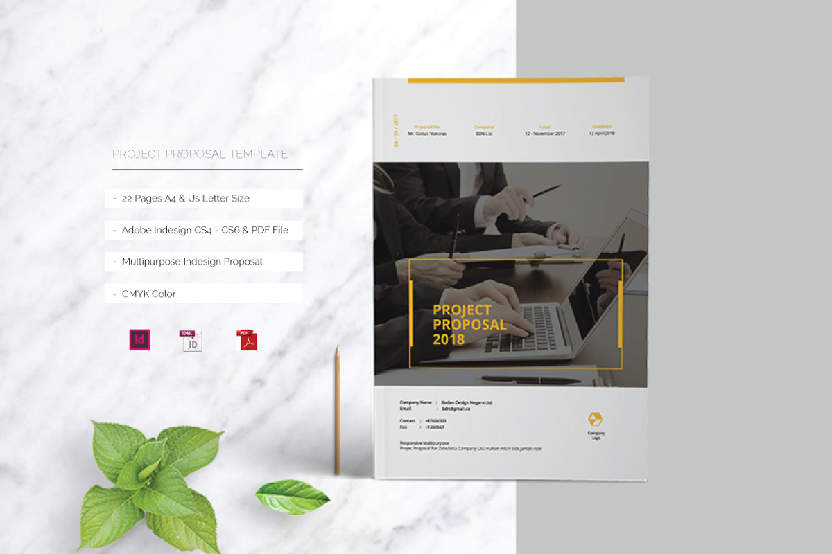 Project Proposal Template, a Brochure Template by Alhaytar (Photo 1 of 11)