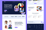 E-Learning Landing page Design, a Landing Page Template by UiDex (Thumbnail 2 of 4)