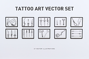 Tattoo Vector Set, an Illustration by Inkwell Supply Co (Thumbnail 1 of 9)