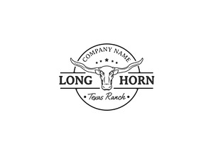 Country Western Bull Cattle Vintage, a Branding & Logo Template by AlvinStd
