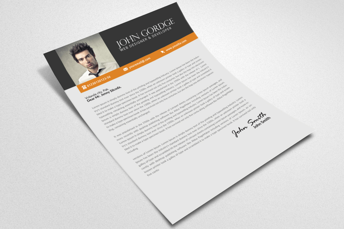 Clean Word Format Resume, a Resume Template by Business Flyers