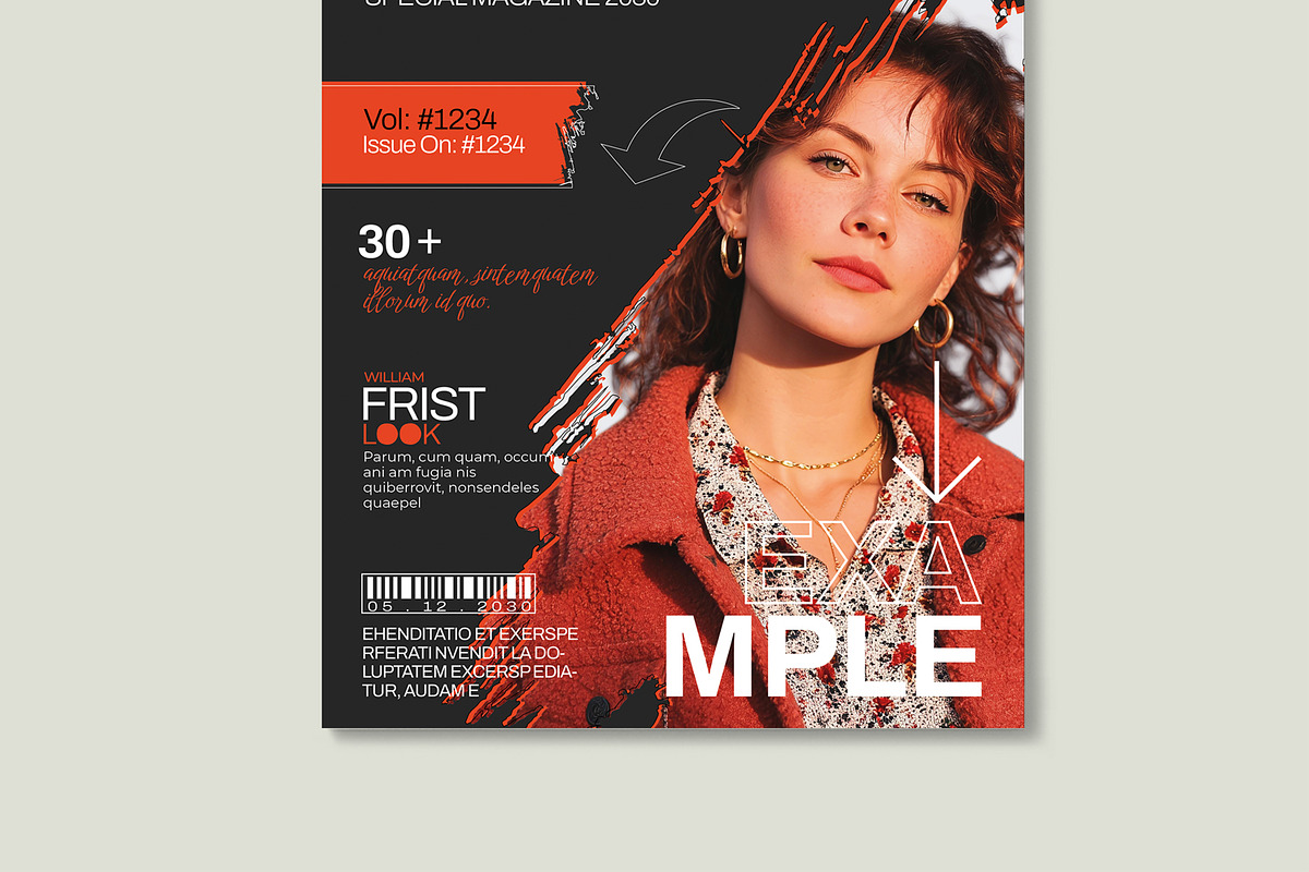 Fashion Magazine Cover Template, a Magazine Template by MightyDesign (Photo 5 of 8)