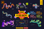 8 Abstract Fluid Backgrounds, a Background Graphic by katyaskrn (Thumbnail 1 of 9)